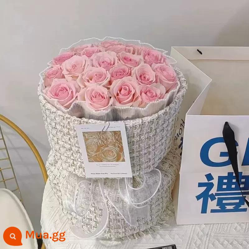 Lễ hội mùa xuân Năm mới Bó hoa hồng sinh nhật Xiaoxiangfeng cho bạn gái Flower Express Giao hàng cùng thành phố Thâm Quyến Bắc Kinh Quảng Châu - [Thanh lịch và tinh tế] 19 bông hồng hồng