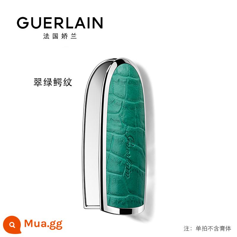 [Có hàng] Hộp đựng son môi đá quý Guerlain Zhen màu giới hạn gương son nhung độ nét cao - Mẫu cá sấu ngọc lục bảo