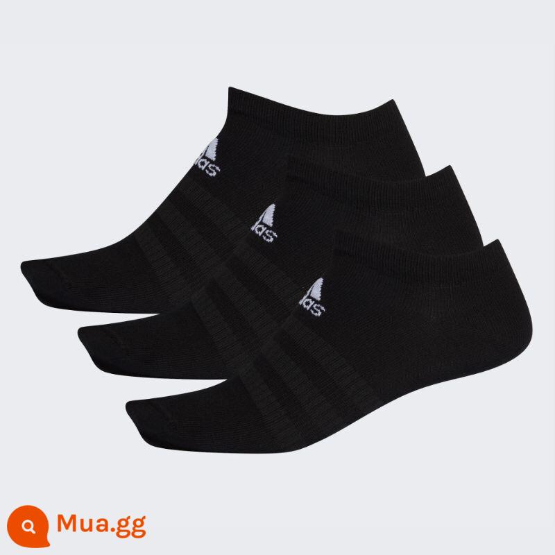 Vớ Adidasadidas nam và nữ vào mùa thu và mùa đông chạy tất và bóng rổ trong vớ - [Mẫu thể thao thoáng khí] DZ9402 màu đen 3 đôi ※ cổ thấp