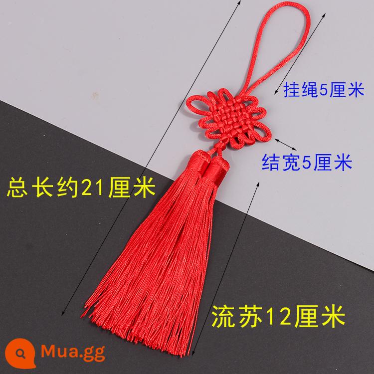 Trung quốc nút trang trí trang trí nhỏ trumpet 6-8 tấm nút treo trang trí tốt lành nhà diy phụ kiện tua miễn phí vận chuyển - 10 thành phẩm tua đôi 6 tấm màu đỏ