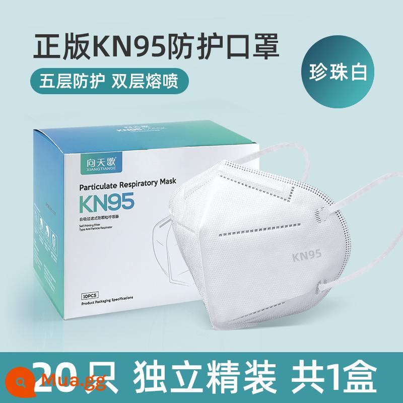 Mặt nạ Tết 2023 cho trẻ em năm con thỏ - [Cấp độ KN95] màu trắng (kiểu người lớn) 20 miếng được đóng gói riêng lẻ