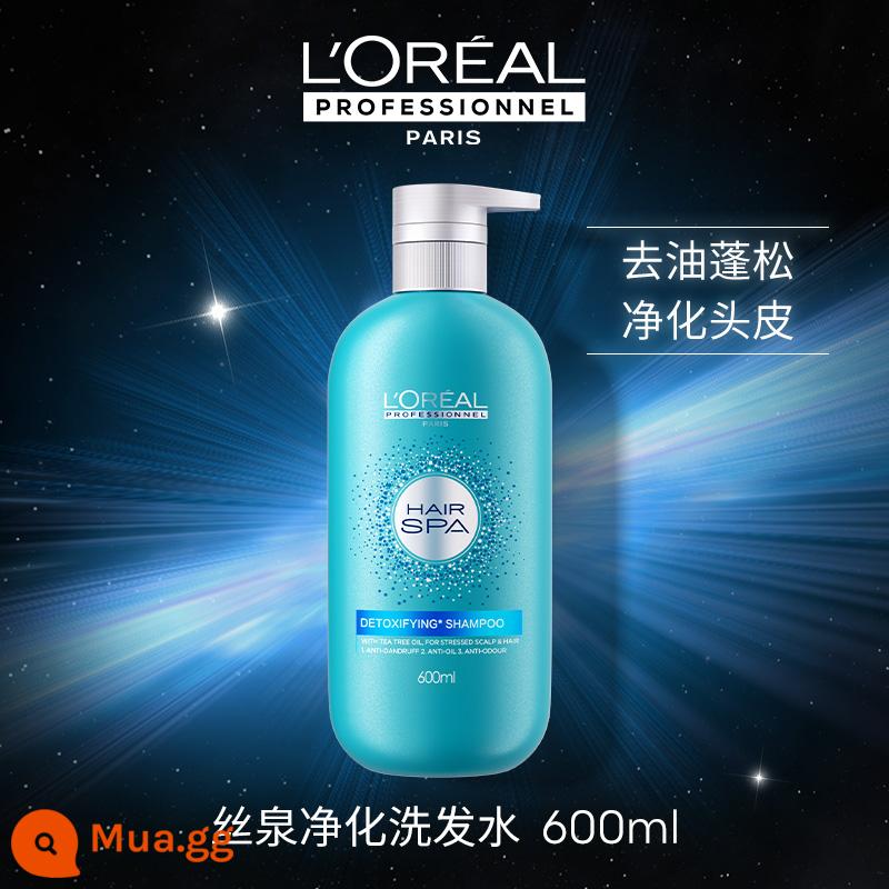 [Mua thêm 12 đôi] Dầu gội Paris Laiya PRO Salon Purifying Silk Spring Dầu xả Kiểm soát dầu Dầu silicon không chứa dầu - [Mua thêm gấp đôi 11] Dầu gội 600ml