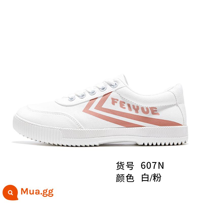 Feiyue/feiyue mới màu trắng phiên bản thứ ba giày thể thao giày vải giày trắng nam nữ giày đôi - 607 trắng hồng