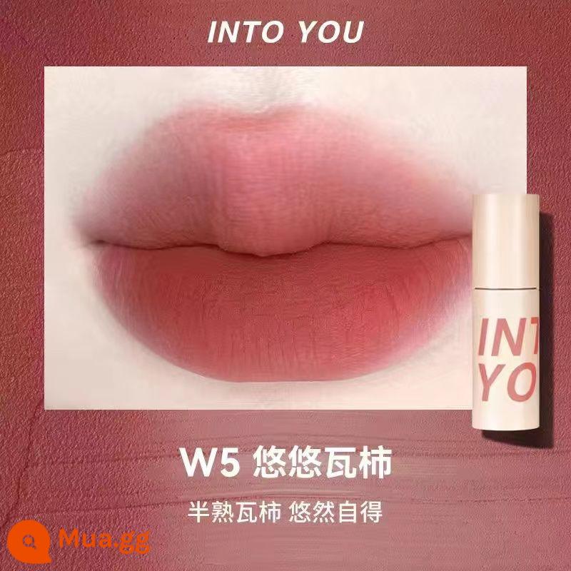 INTO YOU air lip bùn mỏng matte mềm sương nhung son môi men w6 làm trắng sinh viên vàoyouw1 - W5