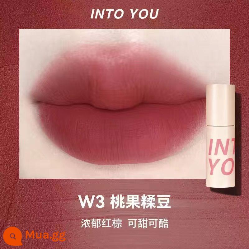 INTO YOU air lip bùn mỏng matte mềm sương nhung son môi men w6 làm trắng sinh viên vàoyouw1 - W3