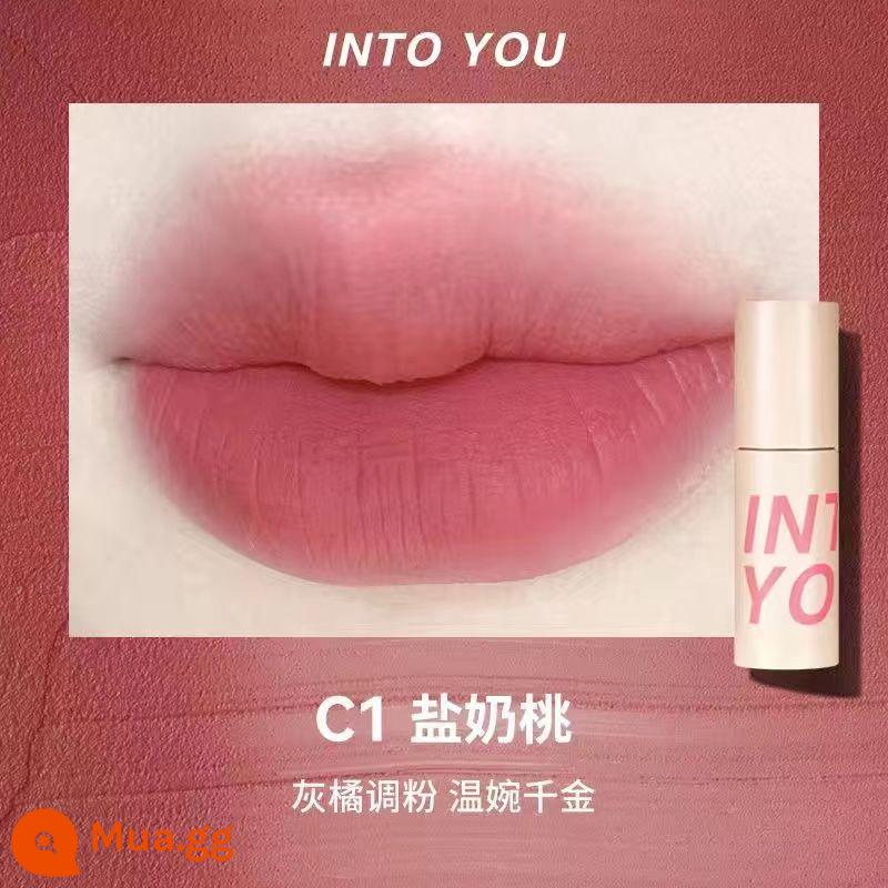 INTO YOU air lip bùn mỏng matte mềm sương nhung son môi men w6 làm trắng sinh viên vàoyouw1 - C1