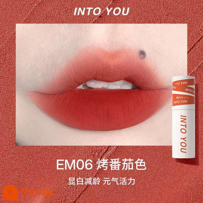 INTO YOU air lip bùn mỏng matte mềm sương nhung son môi men w6 làm trắng sinh viên vàoyouw1 - EM06