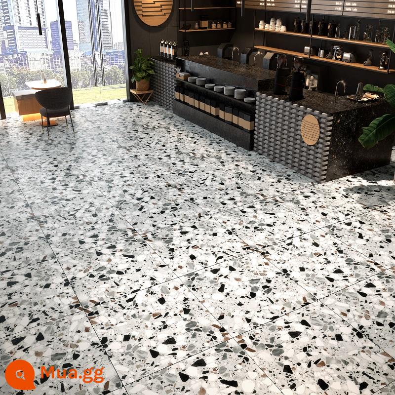 sàn nhựa pvc dán tự dính chịu mài mòn giả đá cẩm thạch terrazzo sàn da thương mại sàn dán cải tạo sàn - ks08[Mẫu độc quyền] -Đặt hàng tối thiểu 3 chiếc [size 60*60]