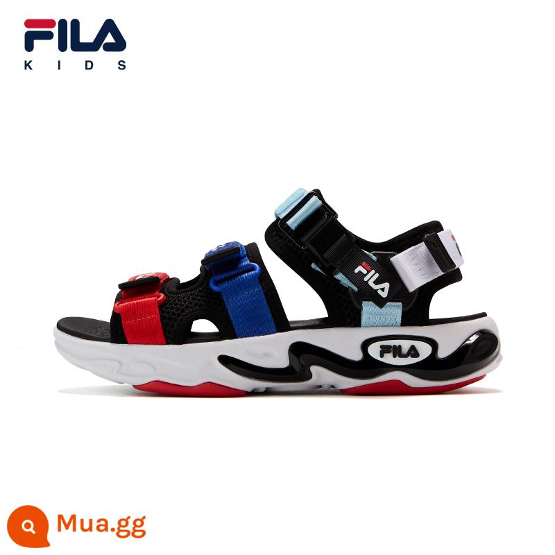 Giày trẻ em FILAFila Giày sandal nghệ sĩ trẻ em mùa hè 2023 giày đi biển đế mềm kháng khuẩn mới cho bé trai và bé gái - [Big Kids] Đen/Đỏ lửa-PBR