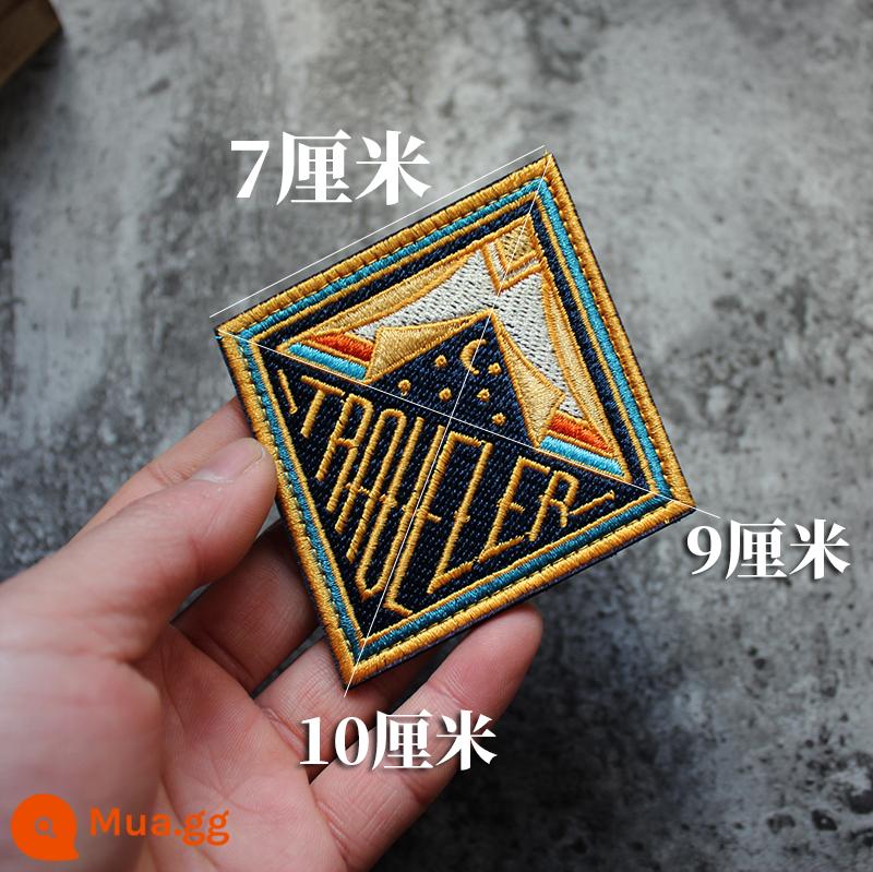 Thêu Velcro Scenic Morale Patch Phiêu lưu ngoài trời Cắm trại Traveller Keo Armband Morale Patch - du khách