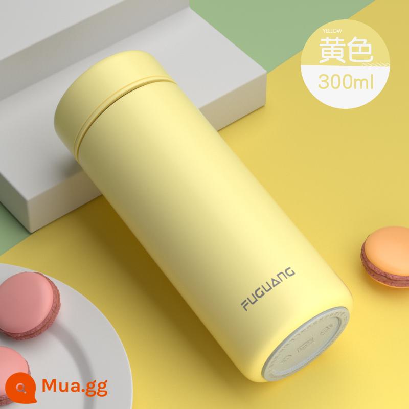 Fuguang Mini Cách Nhiệt Cốc Nữ Mùa Đông 316 Nam Di Động Nhỏ Gọn Bỏ Túi 200 Ml Mới Dung Tích Nhỏ Cốc Nước - Màu vàng 300ml [thép không gỉ 316]