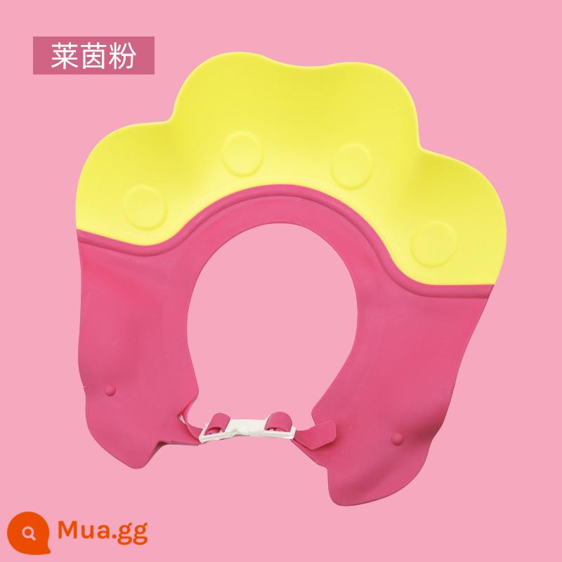 Dầu gội đầu cho bé hiện vật có thể điều chỉnh silicone chống thấm nước cho bé bảo vệ tai tập đi cho bé tắm dầu gội tóc mũ tắm - Mũ gội đầu Bear's Paw - Bột Rhine