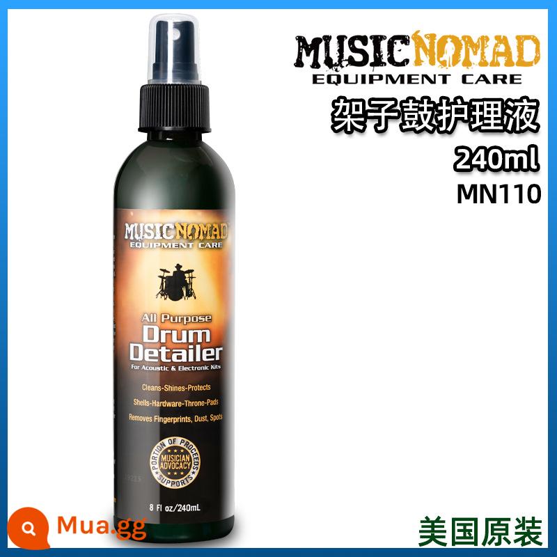 MusicNomad giá trống tấm sạch dầu bảo dưỡng khử oxy đánh bóng chăm sóc chất lỏng làm sạch trống jazz - MN110-240ML (máy làm sạch lồng giặt)