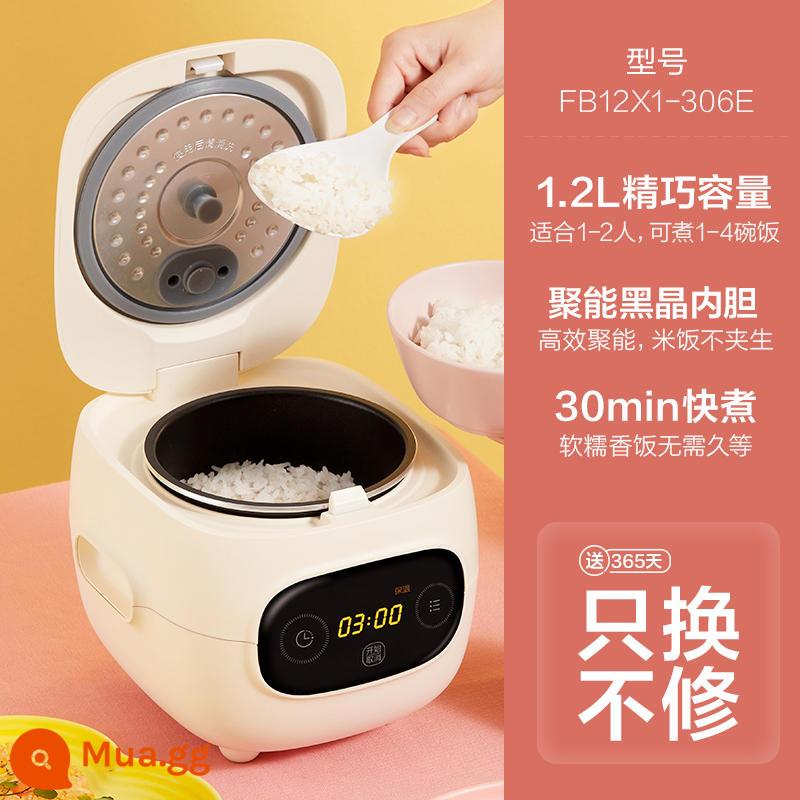 Nồi cơm điện 1 người Midea 1.2 lít gia đình nhỏ đa năng nồi cơm điện ký túc xá thông minh mini cho 1-2 người - Nâu 1.2L[mẫu thông minh]