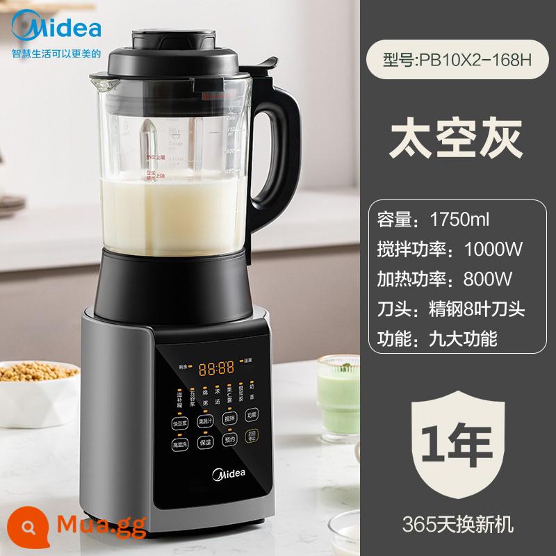 Midea Máy Phá Tường Đa Năng Hộ Gia Đình Thương Mại Máy Ép Trái Cây Đa Năng Nấu Cơm Dán Máy Bass Tích Hợp - không gian màu xám