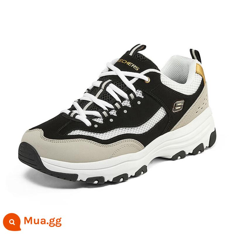 Skechers Giày nam và giày nữ mùa đông Panda Shoes chính thức Cửa hàng hàng đầu Cửa hàng Giày thể thao Giày Thể thao Bottom Daddy Shoes - [Phong Cách Nam Bốn Mùa]-BKGD