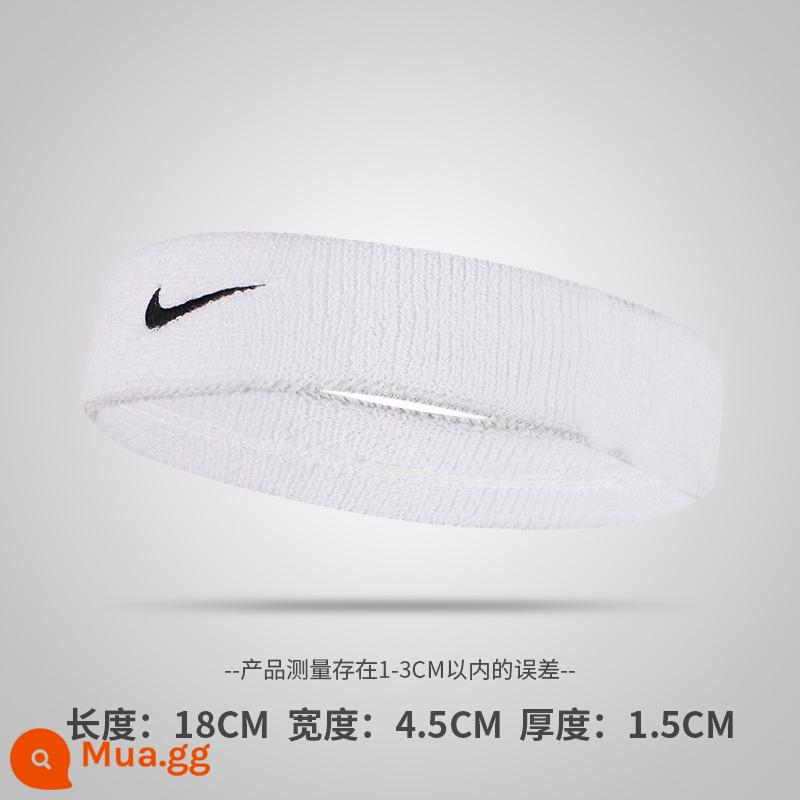 Nike Nike Head với dụng cụ thể thao nam, hấp thụ mồ hôi, tóc rổ tập thể dục với dải bóng đen nữ AC2285 - Móc đen trắng AC2285-101/băng đô