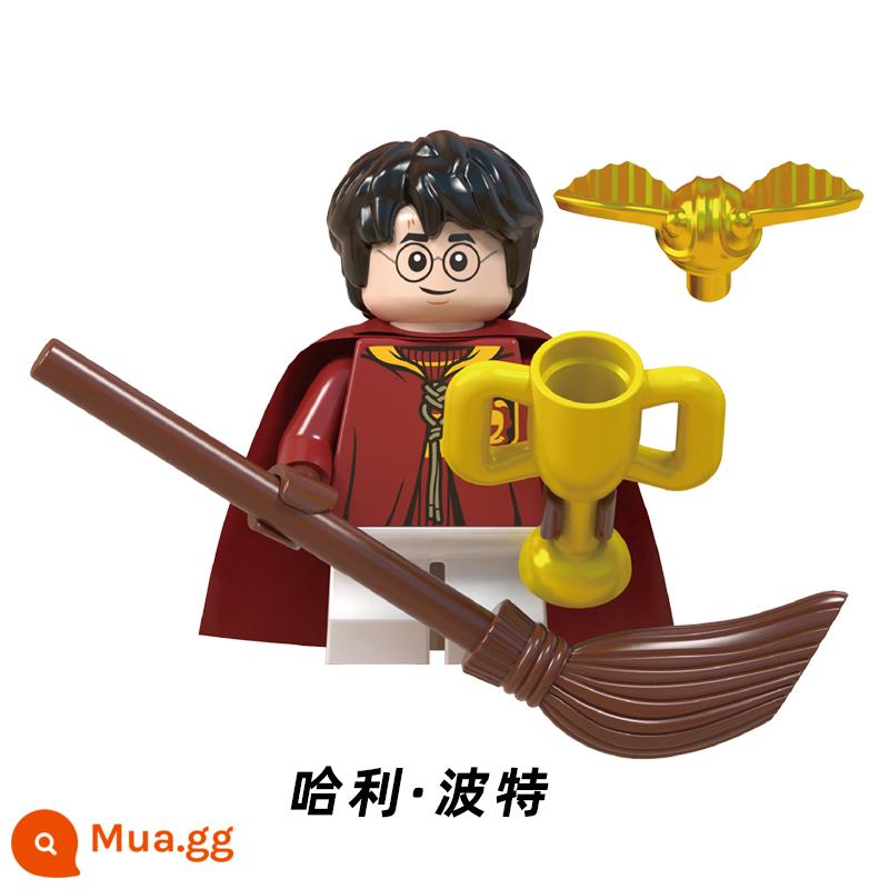 Tương thích với LEGO Harry Potter Trận Quidditch Rubeus Haggs Slytherin Gryffindor Minifigure Đồ chơi - Harry Potter