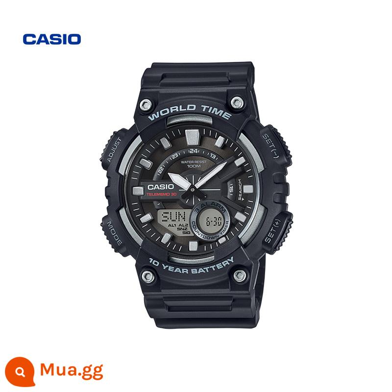 CASIO ở nước ngoài Cửa hàng Flagship AEQ-110 Đồng hồ đôi thể thao thông thường dành cho sinh viên Trang web chính thức của nam Chính hãng - AEQ-110W-1AVDF [Mẫu bán chạy]