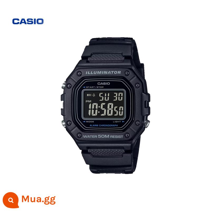 Trang web chính thức của CASIO cửa hàng hàng đầu ở nước ngoài thể thao chống thấm nước xu hướng thời trang cổ điển dành cho nam giới W-218H - W-218H-1BVDF