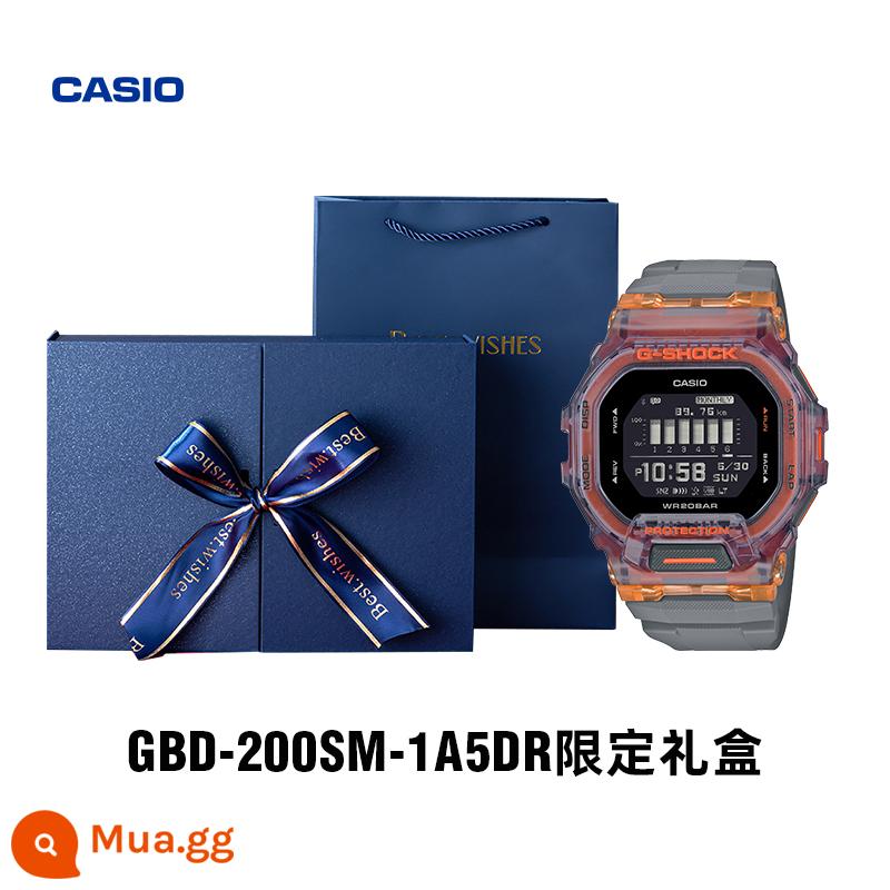 Cửa hàng hàng đầu của CASIO Đồng hồ theo xu hướng chống thấm nước GA-110 dành cho nam Samurai màu đen Trang web chính thức G-SHOCK chính hãng chính hãng - Mẫu hộp quà tặng GBD-200SM-1A5DR