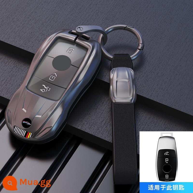 Thích hợp cho bộ chìa khóa Mercedes-Benz E-class E200 vỏ cao cấp e300lC-class C260gla200 túi glc260 xe C180 - Súng Shell-C Loại Nhãn Đen Đức [Dây đeo tay]