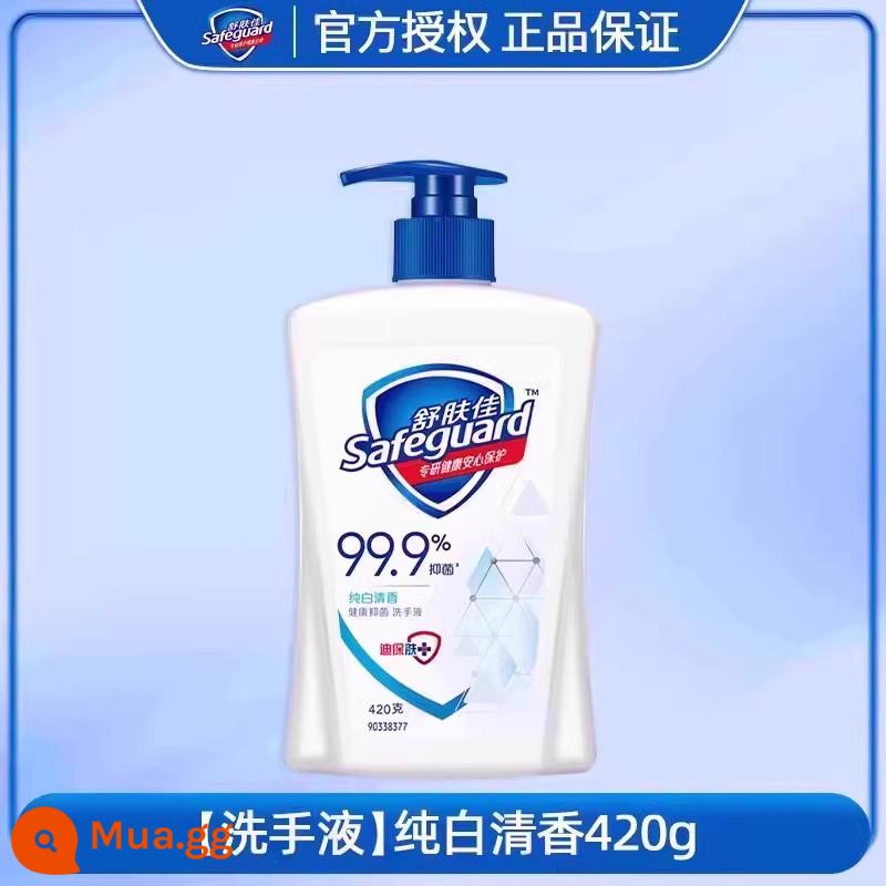 Bảo vệ nước rửa tay kháng khuẩn gia dụng chai lớn di động 420ml dành cho trẻ em không bọt đích thực cửa hàng hàng đầu chính hãng - Nước hoa trắng tinh khiết 420ml*1 chai