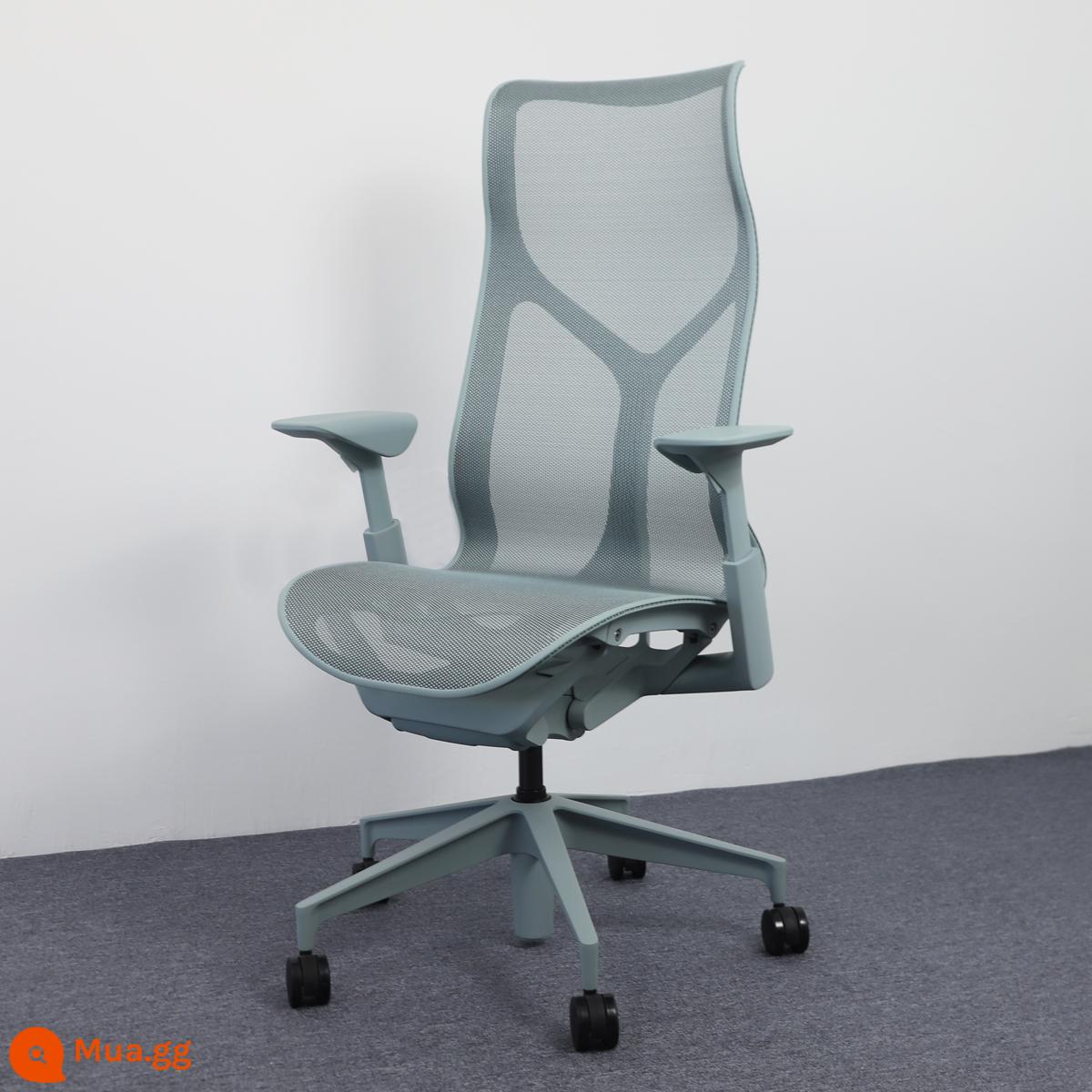 Herman Miller cosm ghế làm việc ghế máy tính gia đình ghế chơi game ghế văn phòng ít vận động hermanmiller - "Chân thép lưng cao màu xanh Glacier] Tay vịn kiểu nâng [SF Express được trang bị đầy đủ]