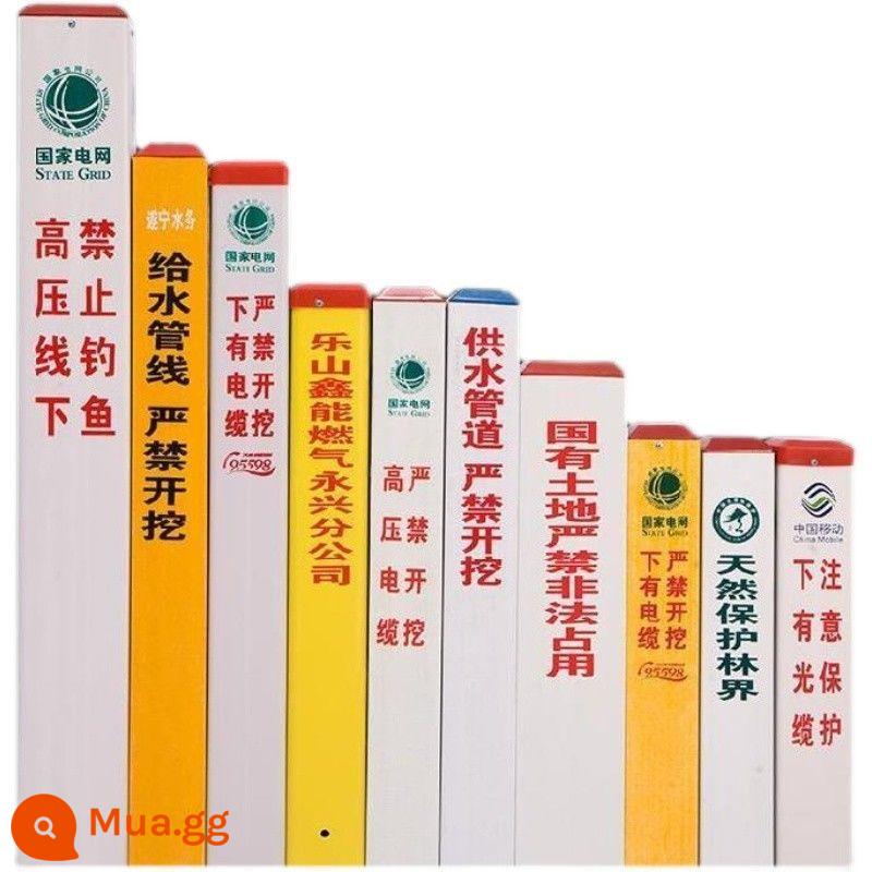 Cọc đánh dấu cáp, Cọc đánh dấu PVC, Ống nước dưới đường ống dẫn khí, Cọc cảnh báo thông tin liên lạc, Biển cảnh báo bằng sợi thủy tinh - Vui lòng tham khảo dịch vụ khách hàng để biết chi tiết