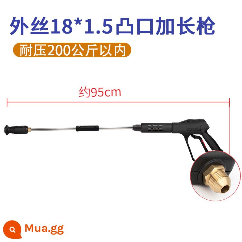 Cao Cấp Máy Rửa Xe Súng Nước 280/380 Mèo Đen 55/58 Hộ Gia Đình Phụ Kiện Máy Rửa Đầu Vòi Xịt Bàn Chải bơm Xe Hơi - Súng kéo dài dây M18 nhô ra ngoài G2 (chịu áp lực 200kg)