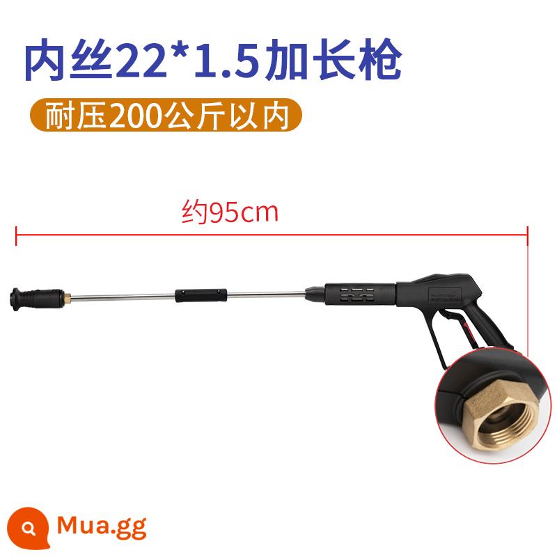 Cao Cấp Máy Rửa Xe Súng Nước 280/380 Mèo Đen 55/58 Hộ Gia Đình Phụ Kiện Máy Rửa Đầu Vòi Xịt Bàn Chải bơm Xe Hơi - Súng kéo dài dây M22 bên trong G2 (chịu áp lực 200kg)