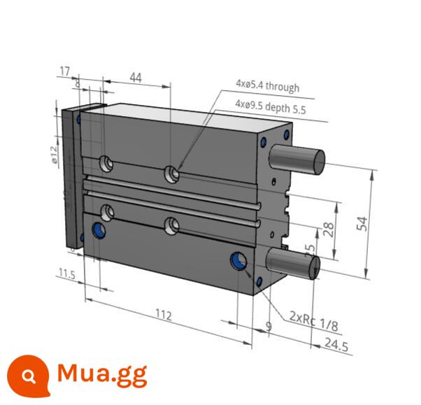 SMC MGPL/MGPM12/16-10Z/20Z/25Z/30Z/40Z/50Z/100Z/100Z/100Z - MGPM20-60Z