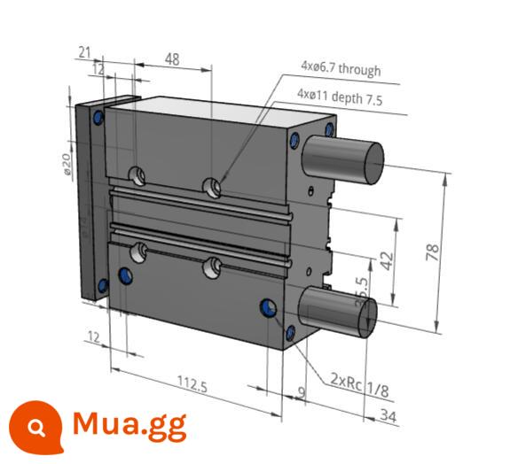 SMC MGPL/MGPM12/16-10Z/20Z/25Z/30Z/40Z/50Z/100Z/100Z/100Z - MGPM32-60Z