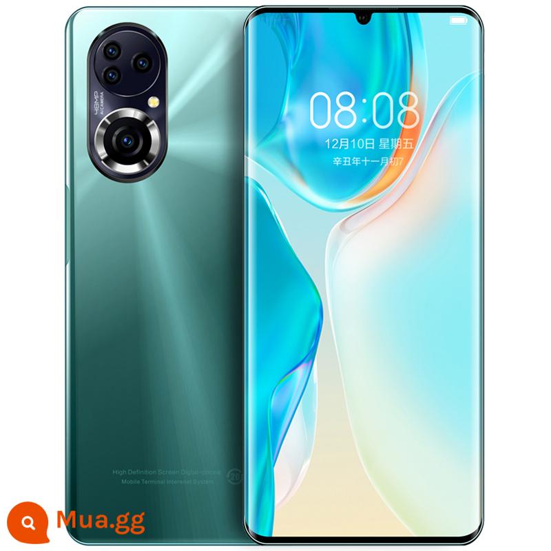 Mới i13Pro max đầy đủ Netcom 5g thông minh chính thức xác thực 12g + bộ nhớ 512G chơi game toàn màn hình sạc nhanh - Màn hình cong màu lục lam X50pro 7,5 inch 16G