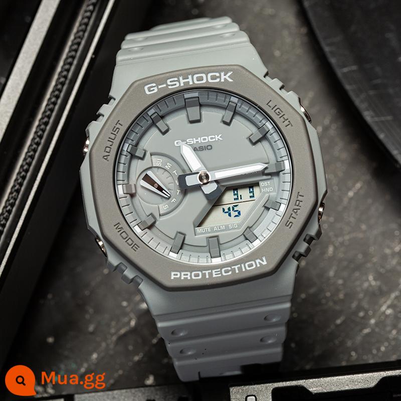 Đồng hồ CASIO nam G-SHOCK hình bát giác trang trại gỗ sồi APcasio đồng hồ điện tử thể thao GA2100-1A/4A - GA-2110ET-8A