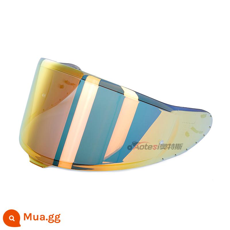 SHOEI ban đầu GT-AIR2 Z8 ADV X14 Z7 biểu tình mũ bảo hiểm mặt mũ bảo hiểm ống kính đổi màu - Ống kính màu đỏ cam mạ điện Z8/X15