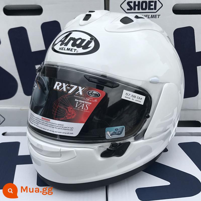 ARAI Nhập Khẩu Nhật Bản Đầu Máy Mũ Bảo Hiểm RX7X Đi GP Theo Dõi Người Chơi Full Mũ Bảo Hiểm Full Cover Đánh Thức Sư Tử - Trắng