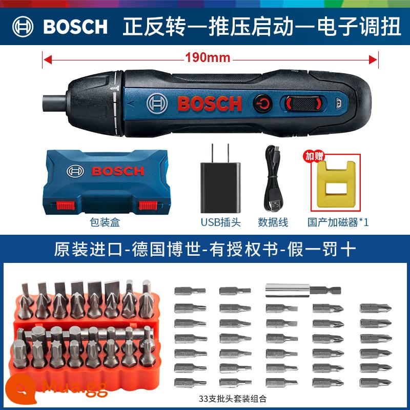 Máy Vặn Vít Điện Bosch Máy Vặn Vít Mini Bosch GO Máy Vặn Vít Pin Lithium 3.6V Dụng Cụ Điện Dr. - Thế hệ GO2 + bộ 33 bit