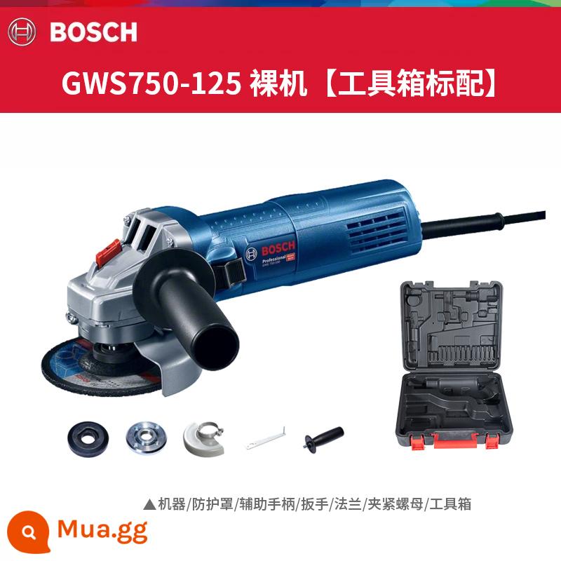 Máy mài góc Bosch GWS700 máy mài góc cầm tay mài cắt máy mài điện gia dụng máy mài và đánh bóng cầm tay - Model công nghiệp GWS750-125 (750w) + hộp dụng cụ