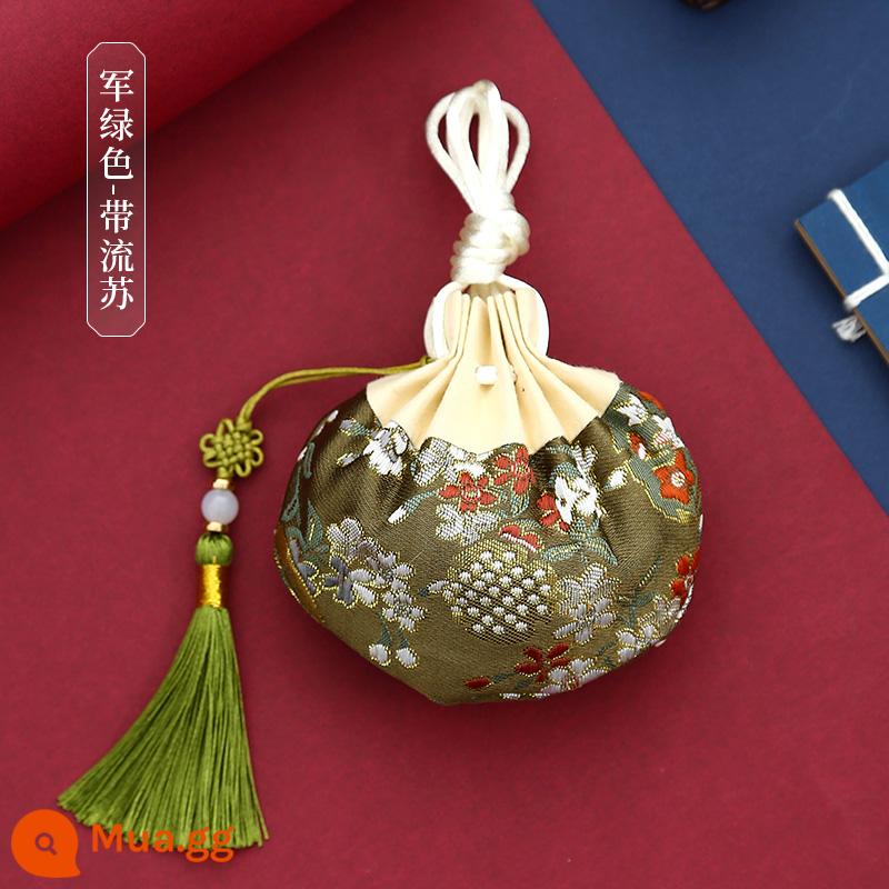 Gói lễ hội thuyền rồng Gói ví Hanfu phong cách Trung Quốc trang trí túi rỗng phong cách cổ xưa dây dài di động in gói đuổi muỗi - Tangyun Mùa Thu Xanh Thơm (Tua Rua) K-02