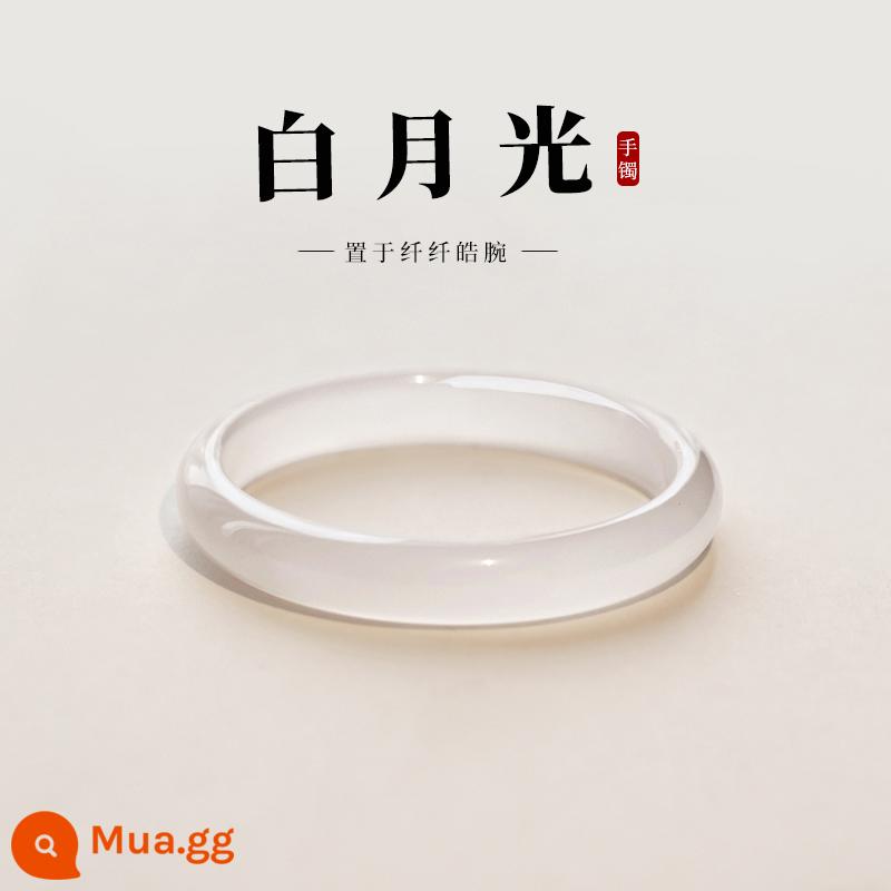 Vòng tay đá chalcedony ánh trăng trắng Vòng tay nữ ánh sáng sang trọng và tinh tế Vòng tay Niche Ding Dong Vòng tay quà tặng mã não cho bạn gái vào ngày lễ tình nhân của Trung Quốc - Mô tả sản phẩm: Huabei miễn lãi trong 3 kỳ: đơn hàng đi kèm chứng nhận thẩm định + bao bì hộp quà tinh tế "thiệp chúc mừng Ghostwriting"