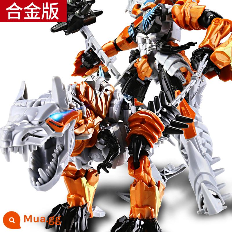 Biến Dạng Xe Ô Tô Đồ Chơi King Kong Robot Bumblebee Optimus Cậu Bé Chu Khủng Long Đỏ Nhện Hợp Kim Trẻ Em Chính Hãng - [Hợp kim] Cáp thép Tyrannosaurus Rex 25 cm - miệng có thể cắn + vũ khí