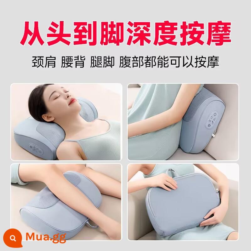 Gối sửa chữa cột sống cổ cột sống cổ massage đặc biệt sưởi ấm bằng điện cây ngải cứu lực kéo bệnh nhân phong phú túi chỉnh đa chức năng nhào - Massage + 3 tốc độ + chườm nóng + giãn cơ [khuyên dùng làm quà tặng]