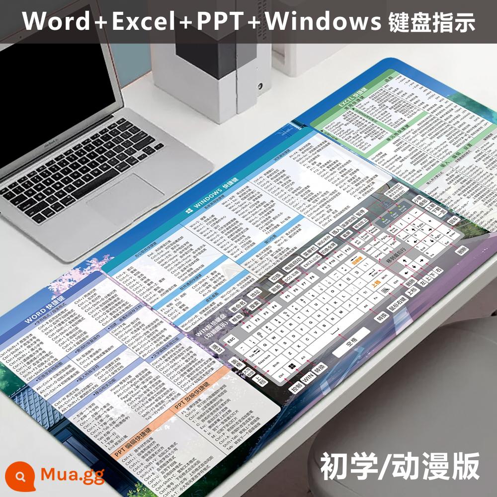 Bàn di chuột cad ngoại cỡ văn phòng wps word excel ps pr cdr bàn phím tắt thông dụng - Đặc biệt dành cho người mới sử dụng máy tính/phiên bản hoạt hình (WPS+WIN)