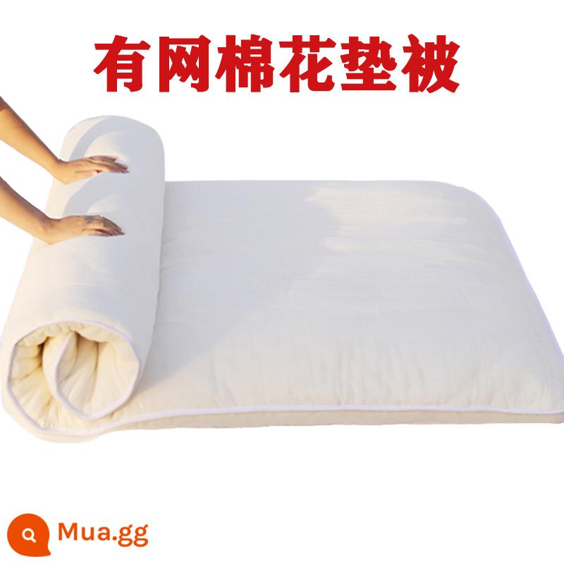 Nệm bông ép tân cương cotton pad chần bông nệm sinh viên đơn ký túc xá nhà đệm mềm chăn chiếu tatami - 1 pound bông gòn (nếu chụp ảnh sẽ được thêm 1 pound)