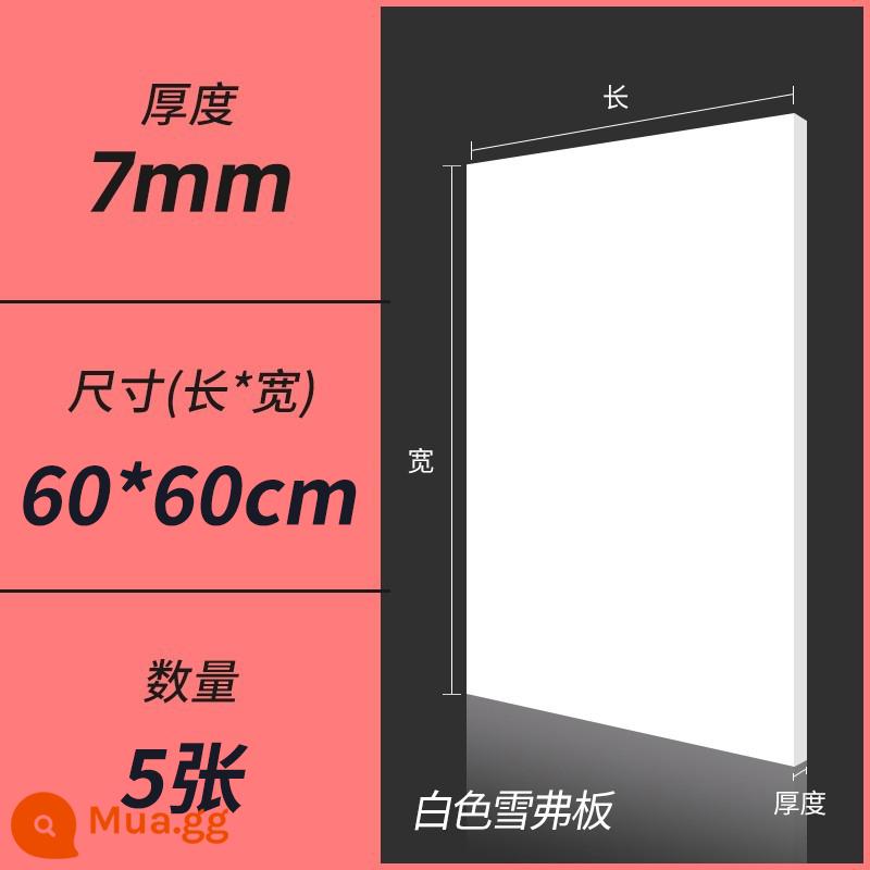 Hướng dẫn sử dụng bảng PVC vật liệu làm mô hình tự làm toàn bộ bảng xốp mật độ cao màu đen và trắng Chevron tùy chỉnh cắt bảng - Trắng 0,7 * 60 * 60CM (5 cái)