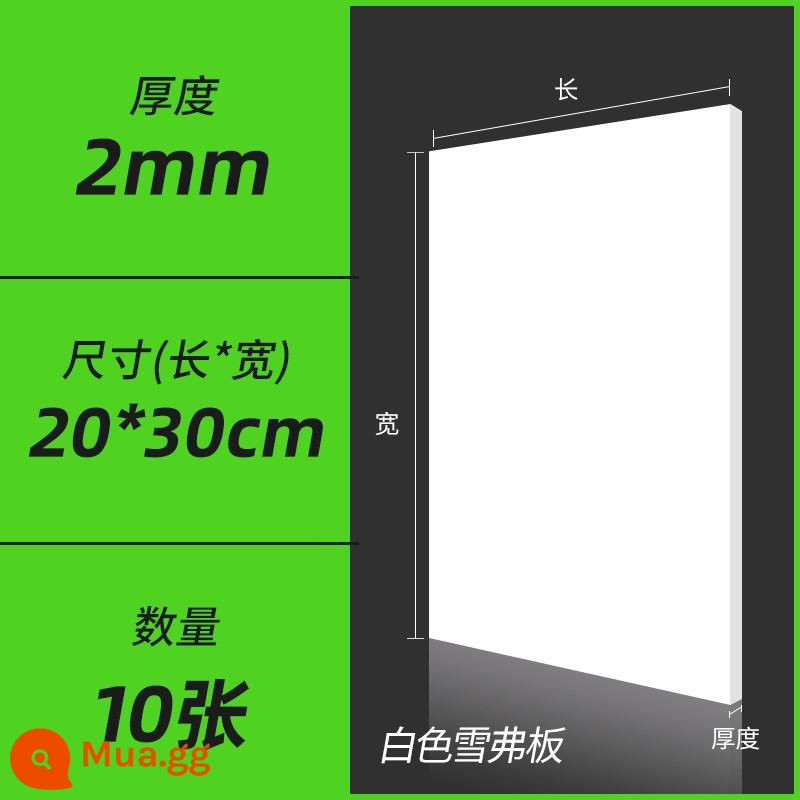 Hướng dẫn sử dụng bảng PVC vật liệu làm mô hình tự làm toàn bộ bảng xốp mật độ cao màu đen và trắng Chevron tùy chỉnh cắt bảng - Trắng 0,2 * 20 * 30CM (10 cái)