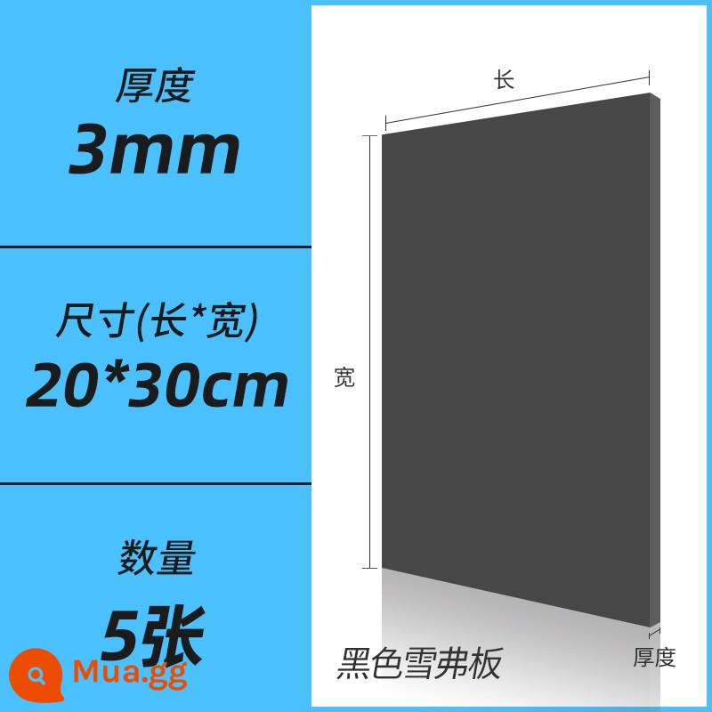 Hướng dẫn sử dụng bảng PVC vật liệu làm mô hình tự làm toàn bộ bảng xốp mật độ cao màu đen và trắng Chevron tùy chỉnh cắt bảng - Đen 0,3 * 20 * 30CM (5 cái)