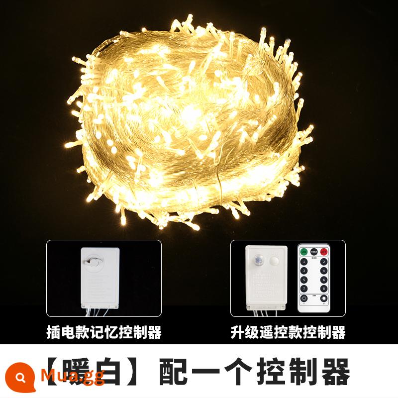 Đèn LED ánh sáng ánh sáng màu nhỏ đầy đủ các ngôi sao bầu trời -không khí cắm trại không thấm nước ngoài trời, đèn trang trí cây thông Noel - Màu trắng ấm áp