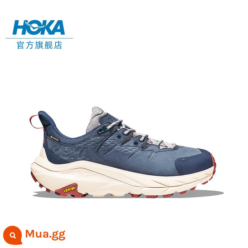 HOKA ONE ONE nam nữ thu đông KAHA 2 giày leo núi cổ thấp KAHA2 LOW GTX phiên bản chống nước ngoài trời - Màu xám đá/cát lún-nam và nữ